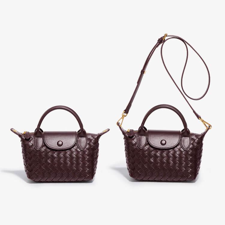 Braided Mini Bag - Elena-White-Nora Luxe