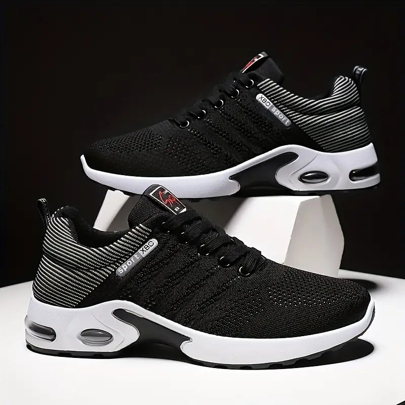 Breathable Men's Running Shoes – Orion-Black-6-Nora Luxe