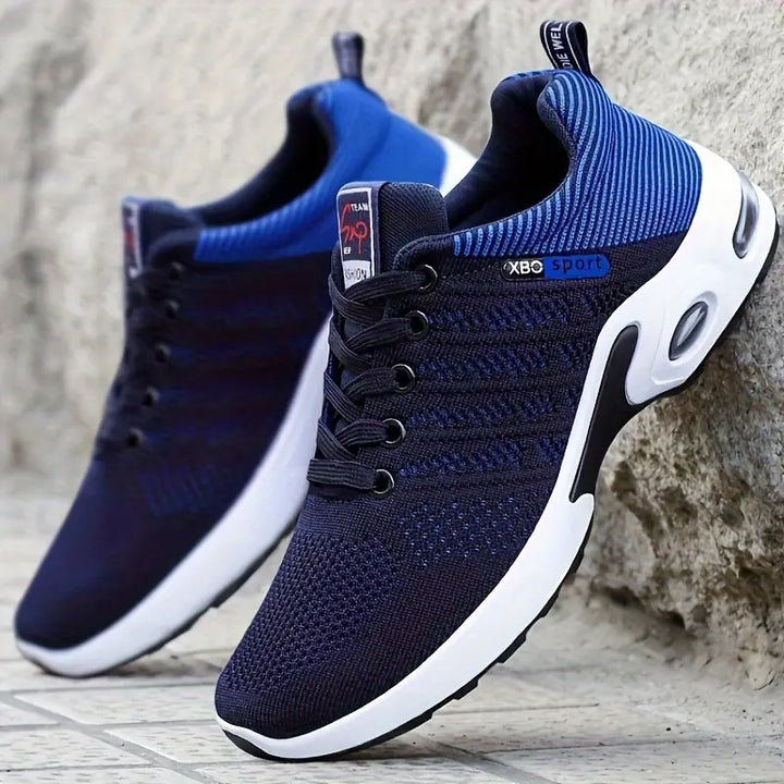 Breathable Men's Running Shoes – Orion-Blue-6-Nora Luxe