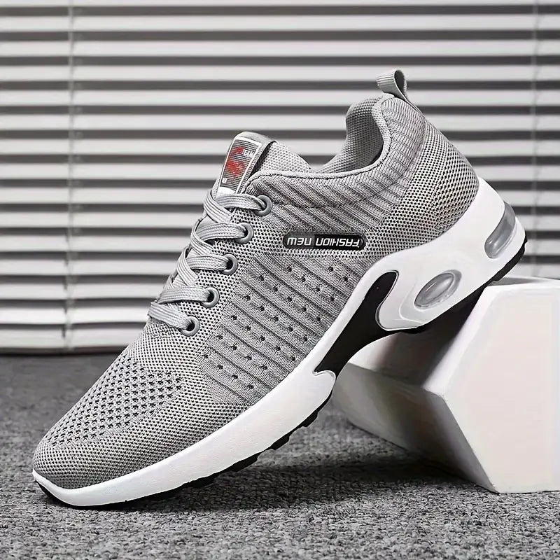 Breathable Men's Running Shoes – Orion-Light grey-6-Nora Luxe