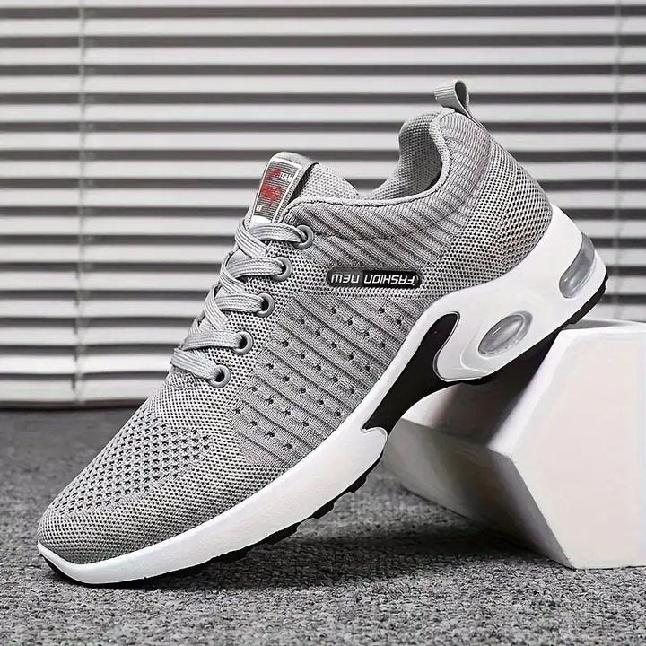 Breathable Men's Running Shoes – Orion-Light grey-6-Nora Luxe
