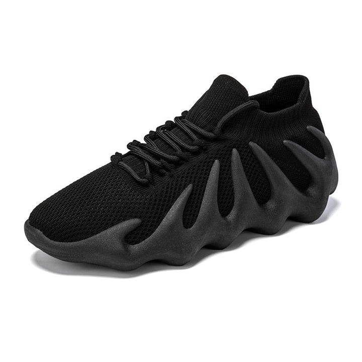 Breathable mesh sneakers - Milo-Black-3-Nora Luxe