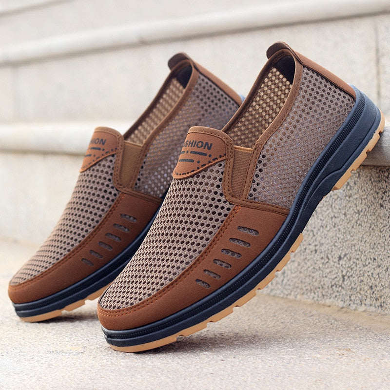 Breathable mesh sneakers - Noah-Brown-5.5-Nora Luxe