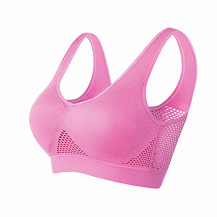 Breathable Mesh Sports Bra – Sofia-Pink-S-Nora Luxe