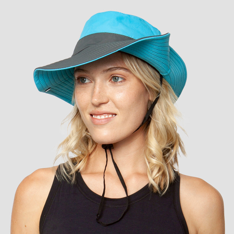 Breathable UV Protection Women's Sun Hat Foldable with Ponytail Opening – Liane (Buy 1, Get 1 FREE)-Red-Nora Luxe