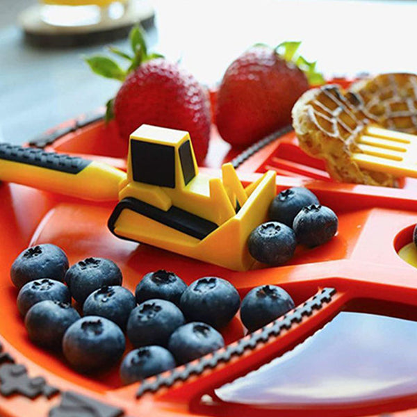 Bulldozer Children's Cutlery Set - ConstructoFork-SET OF 3 FORKS-Nora Luxe