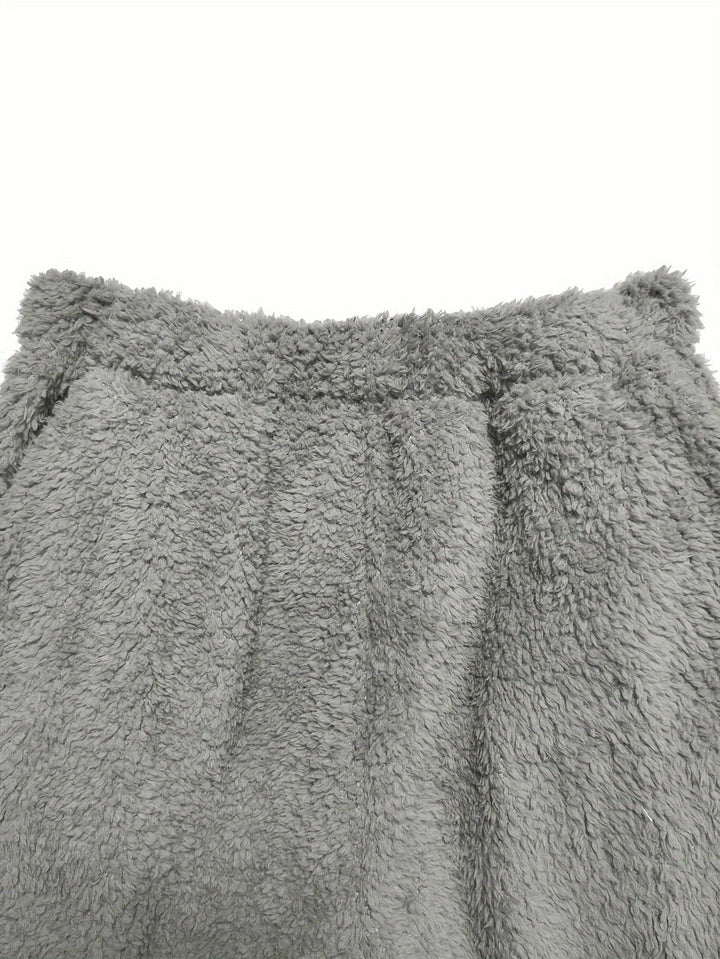 Warm Coral Fleece Women's Loungewear Set – Fenna
