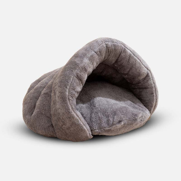 Calming Cave Dog Bed - CozyCave Retreat-Gray-Nora Luxe