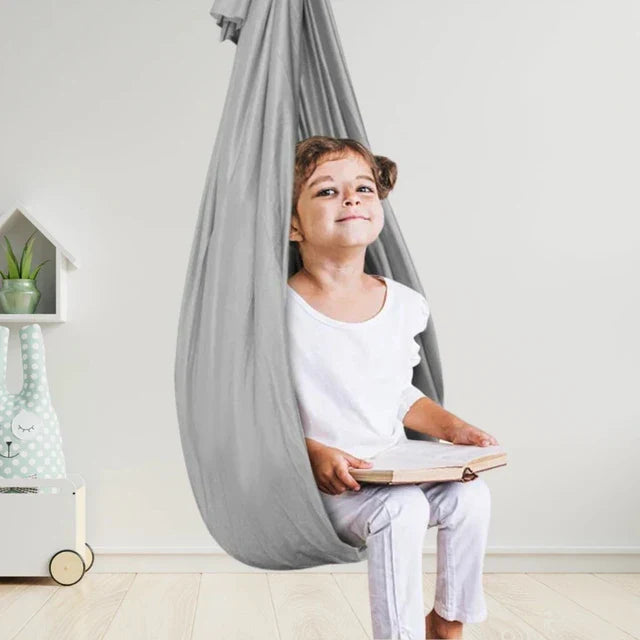 Calming Therapy Swing for Children - CalmGlide-Gray-Nora Luxe