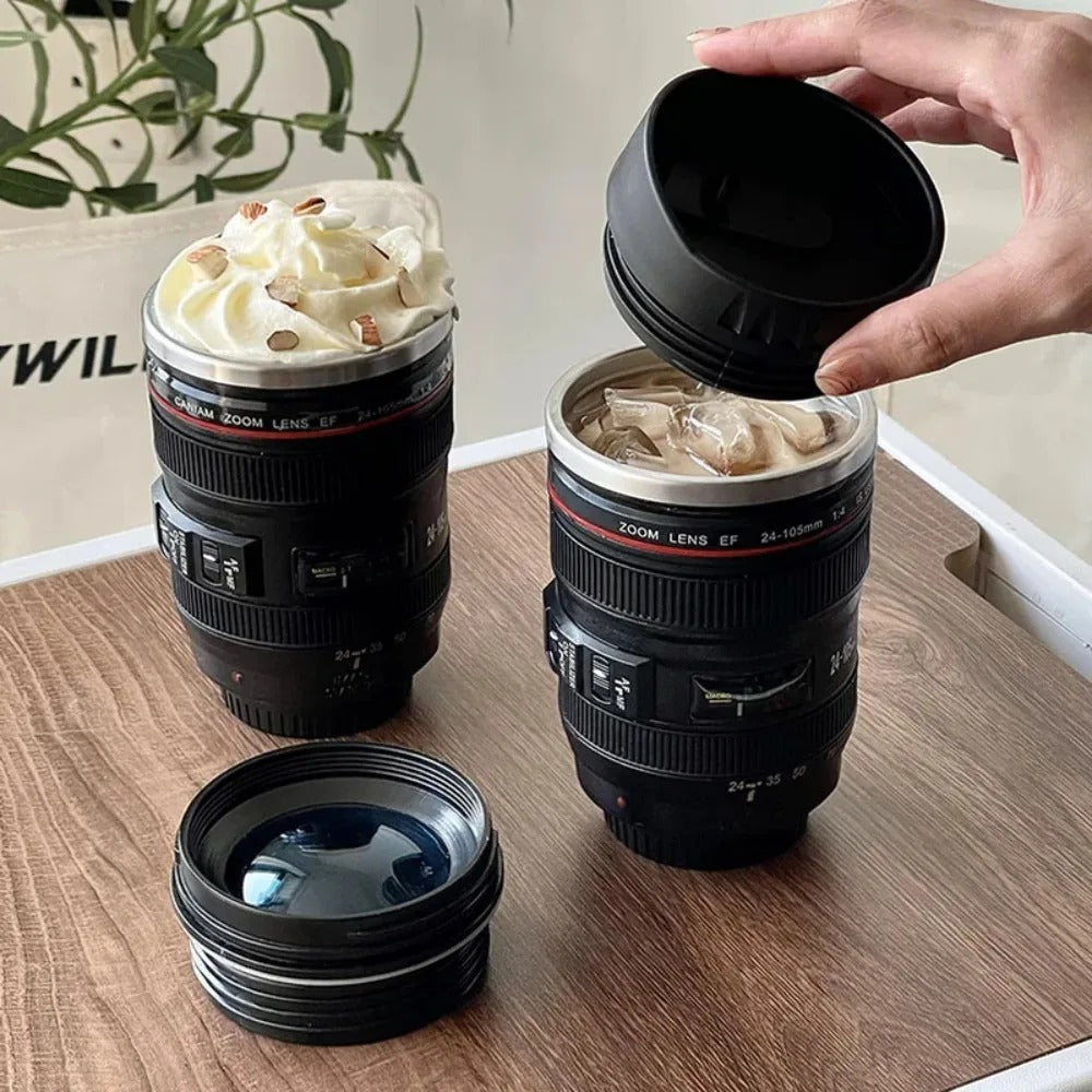 Camera Lens Shaped Coffee Mug - Focus Mug-Nora Luxe