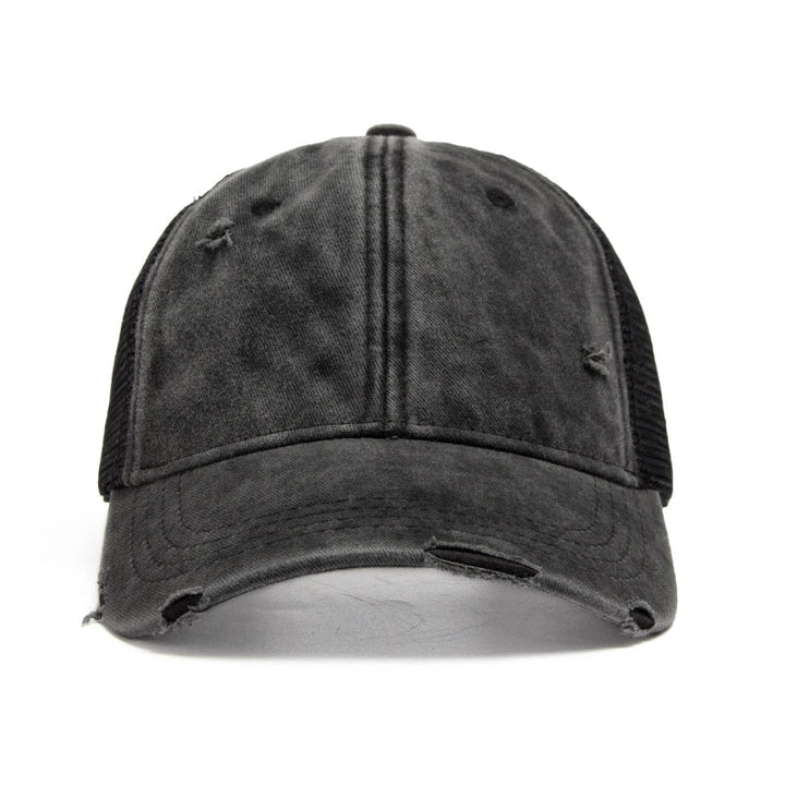 Cap with braid opening & mesh design – buy 1, get 1 free – Liora-Black-Nora Luxe