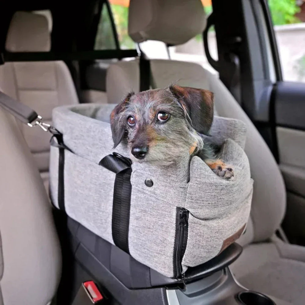 Car seat for Pets - PawVoyage-Gray-Nora Luxe