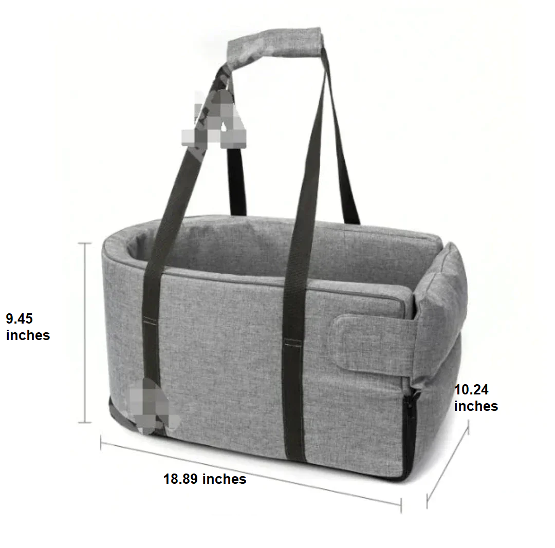 Car seat for Pets - PawVoyage-Gray-Nora Luxe