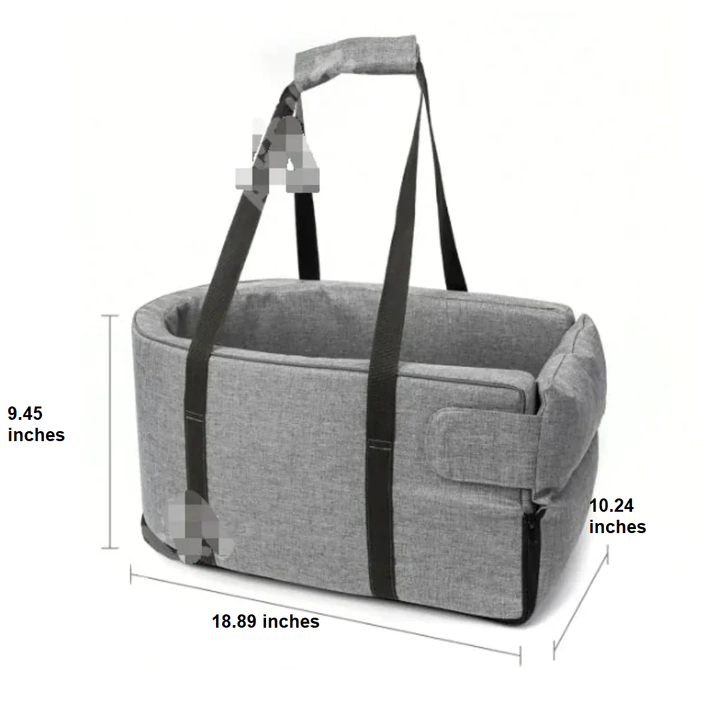 Car seat for Pets - PawVoyage-Gray-Nora Luxe