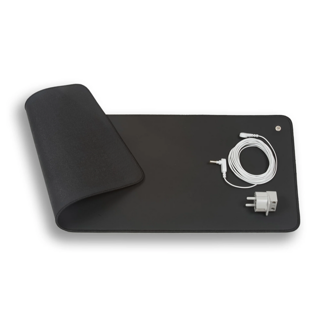 Carbon Leather Earthing Mat - EarthConnect-11.81 × 9.84 in-Nora Luxe