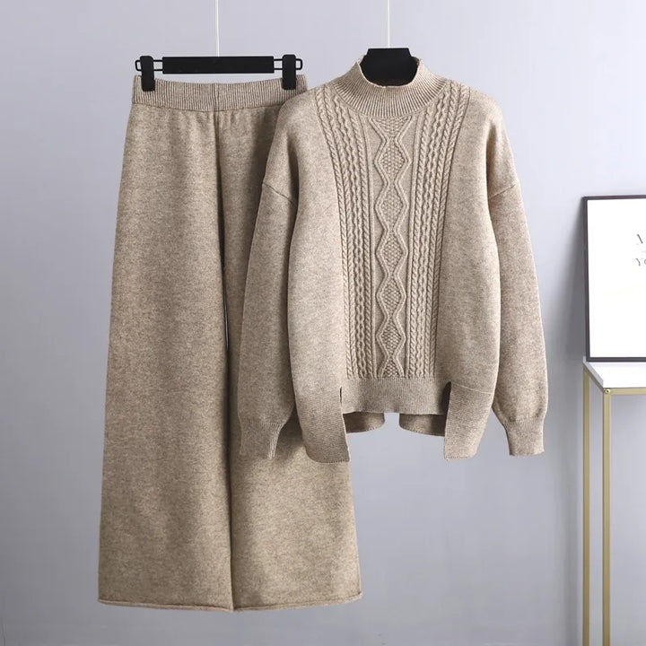 Casual and Stylish Women's Set - Clara-Khaki-One Size-Nora Luxe