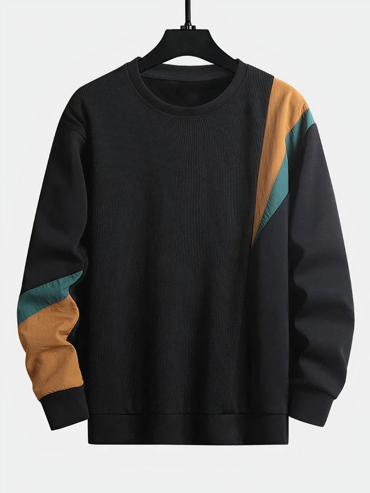 Men's Sweater with Color-Block Design – Ruben