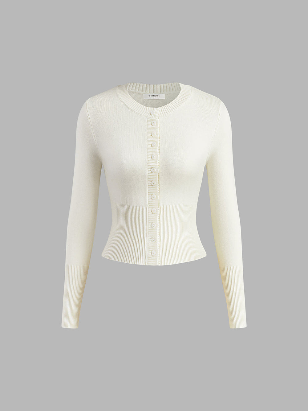 Casual Knitted Ladies Shirt - Elodie-White-XS-Nora Luxe