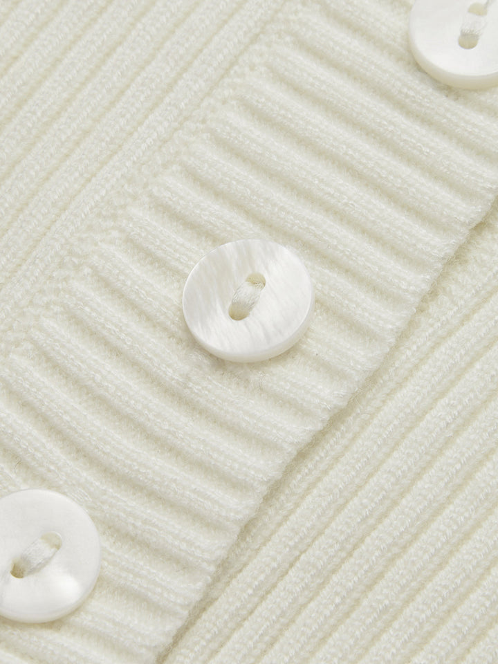 Casual Knitted Ladies Shirt - Elodie-White-XS-Nora Luxe