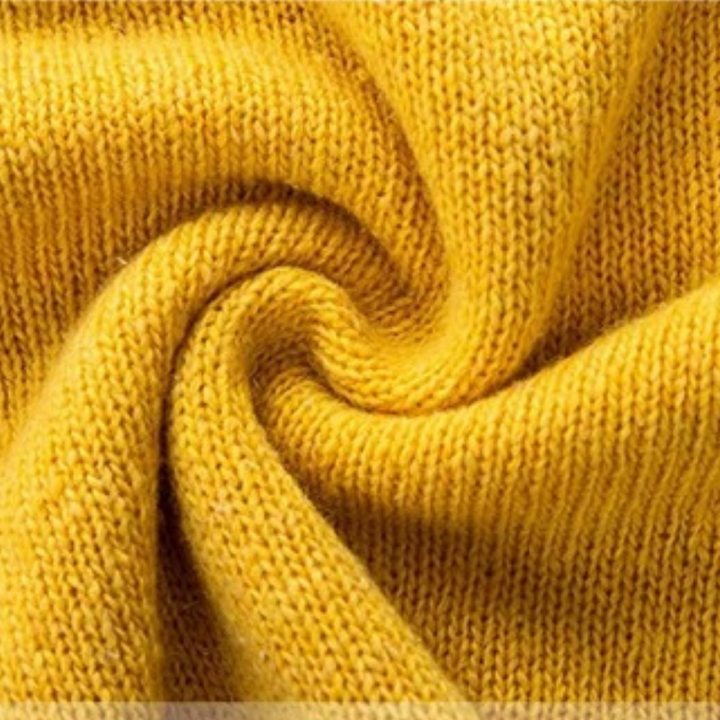 Casual Knitted Women's Sweater - Mila-Yellow-S-Nora Luxe