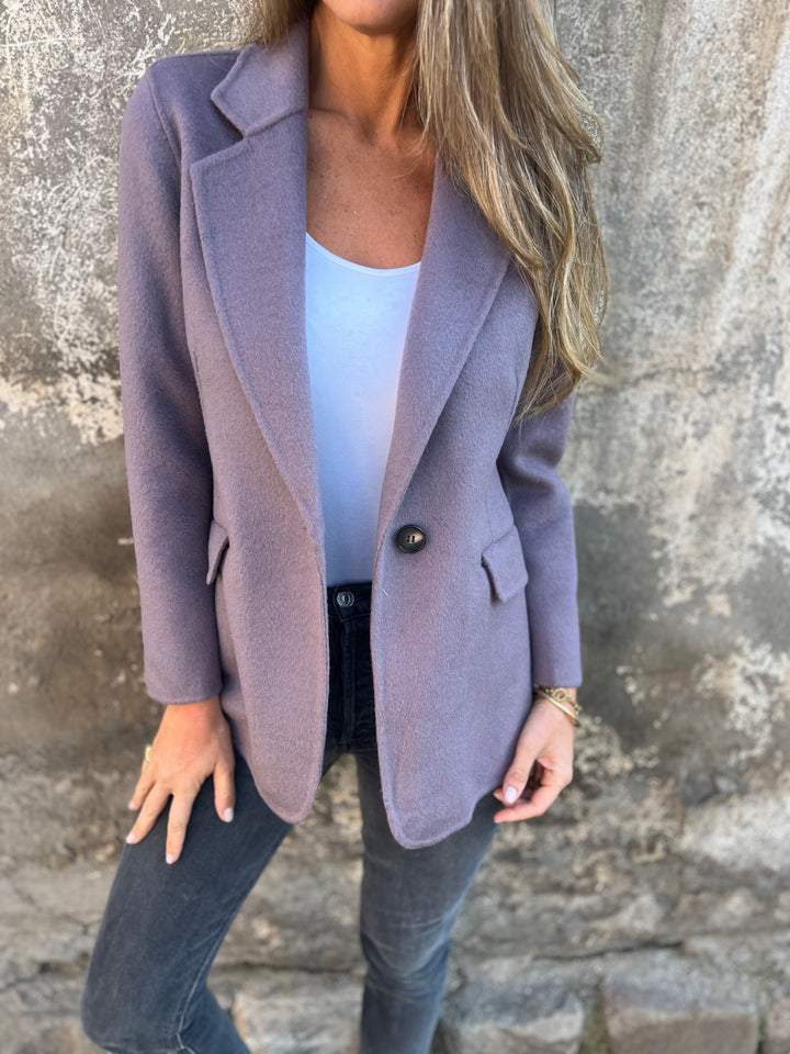 Casual Ladies Blazer - Elisa-Purple-S-Nora Luxe