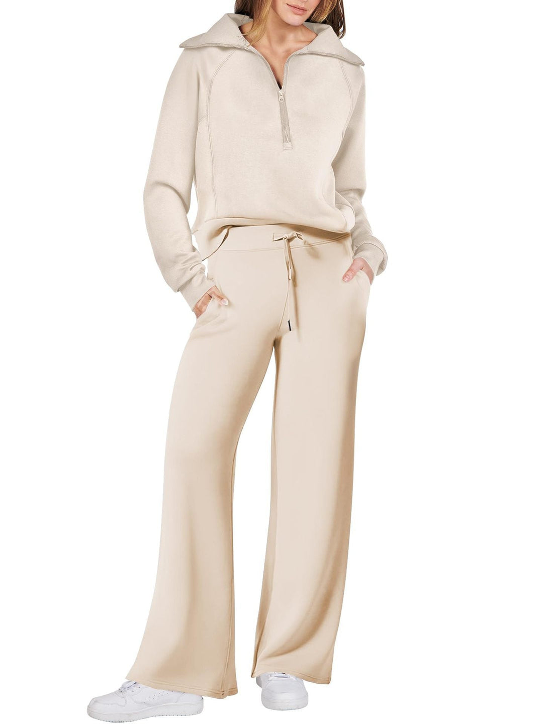 Casual Ladies Lounge Set - Luna-Gray-S-Nora Luxe