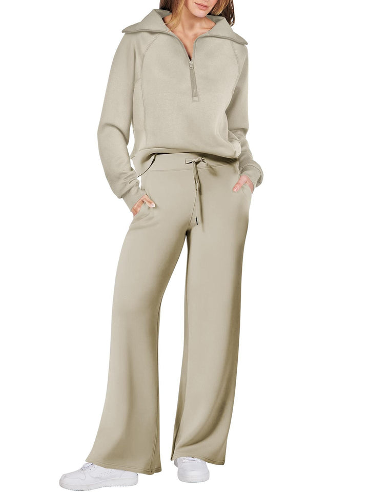 Casual Ladies Lounge Set - Luna-Gray-S-Nora Luxe