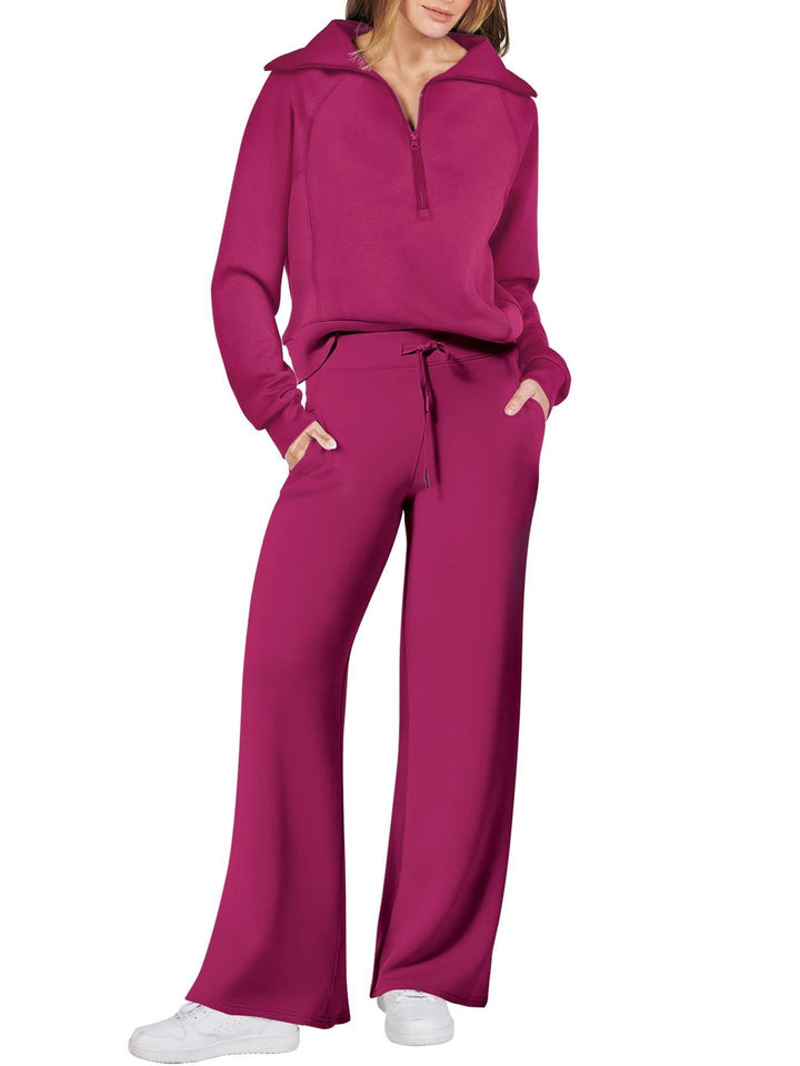 Casual Ladies Lounge Set - Luna-Pink-S-Nora Luxe