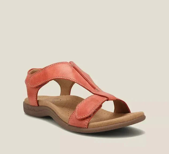 Casual Ladies Sandals - SunVibe-Red-2.5-Nora Luxe