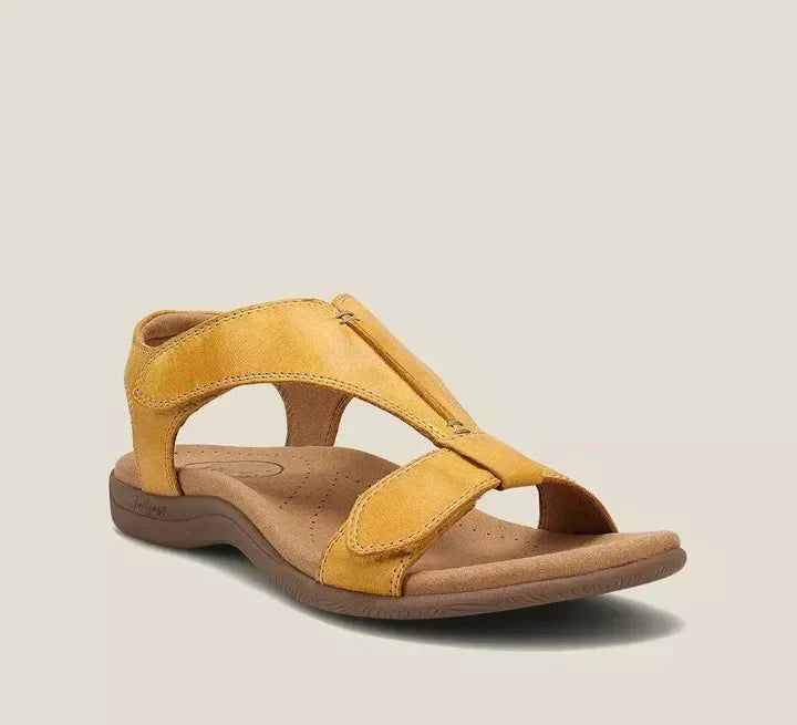 Casual Ladies Sandals - SunVibe-Yellow-2.5-Nora Luxe