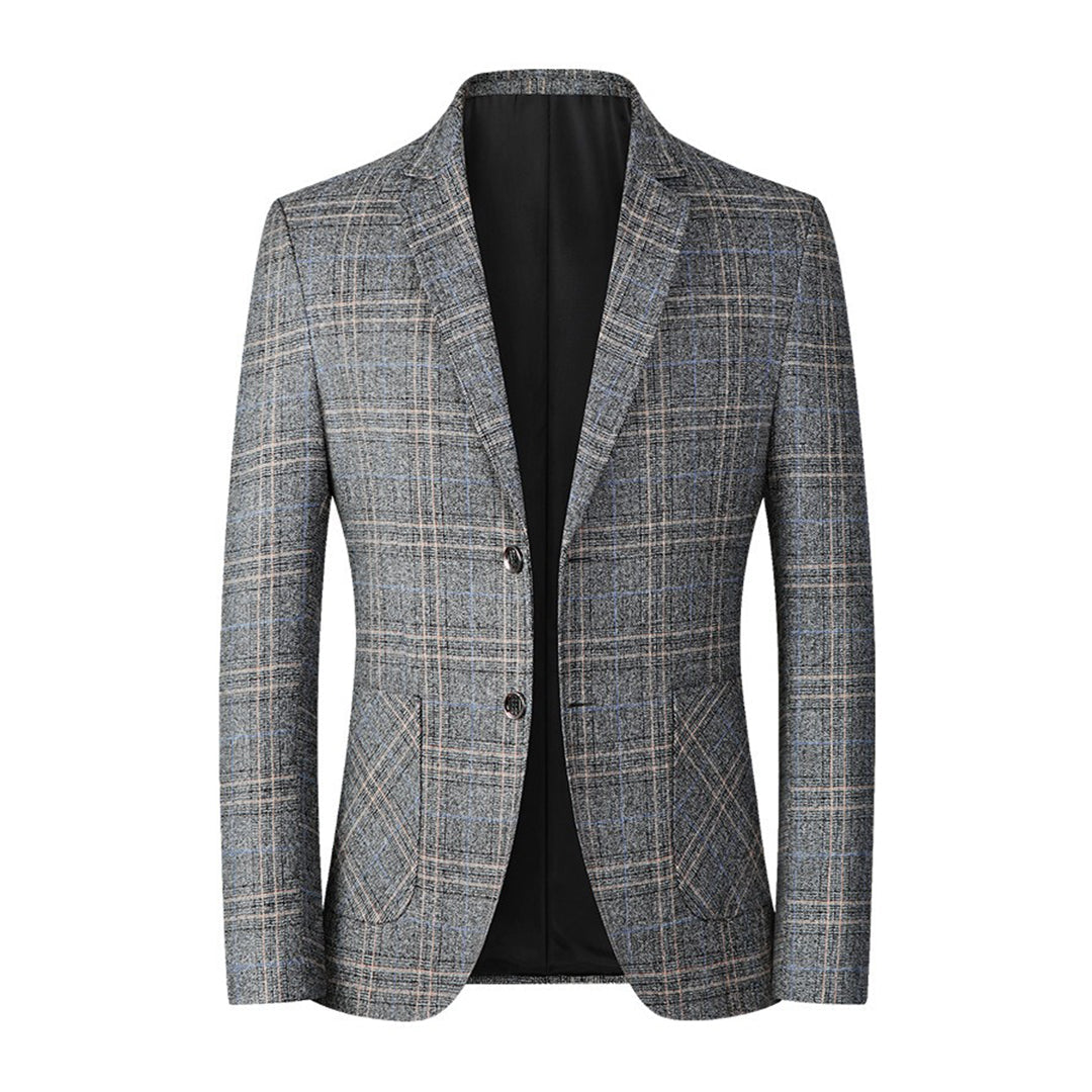 Casual Men's Blazer - Alvaro-Gray-XS-Nora Luxe