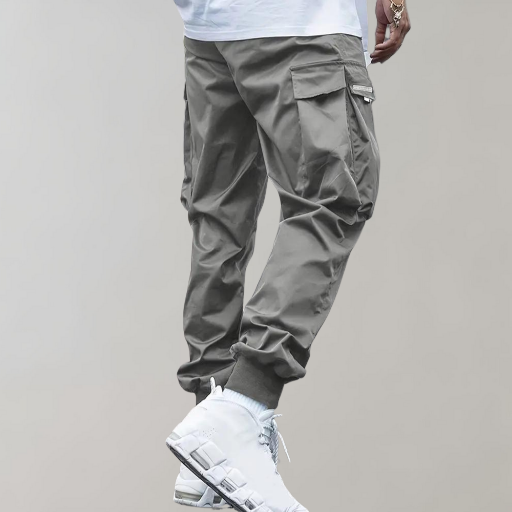 Casual Men's Cargo Pants - Mason-Khaki-S-Nora Luxe