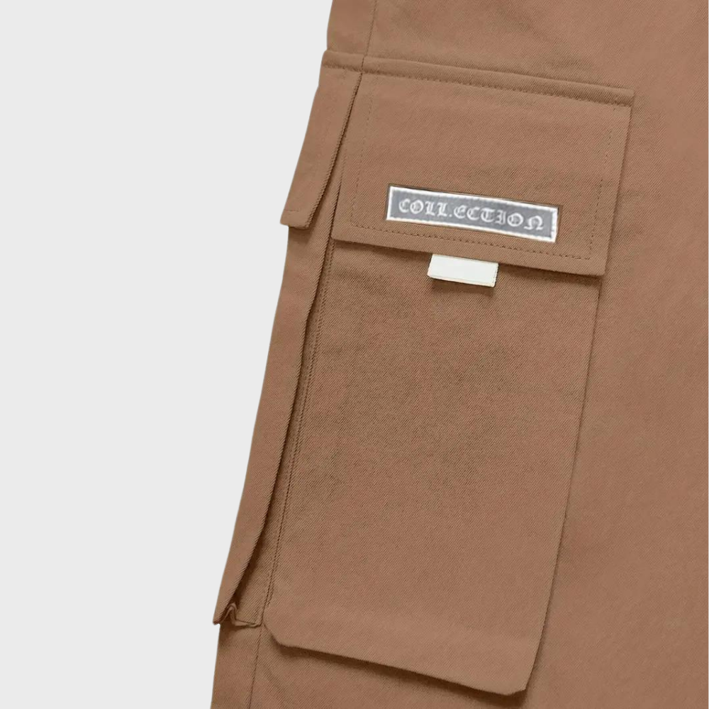 Casual Men's Cargo Pants - Mason-Khaki-S-Nora Luxe