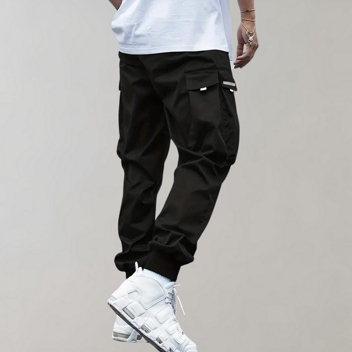 Casual Men's Cargo Pants - Mason-Khaki-S-Nora Luxe
