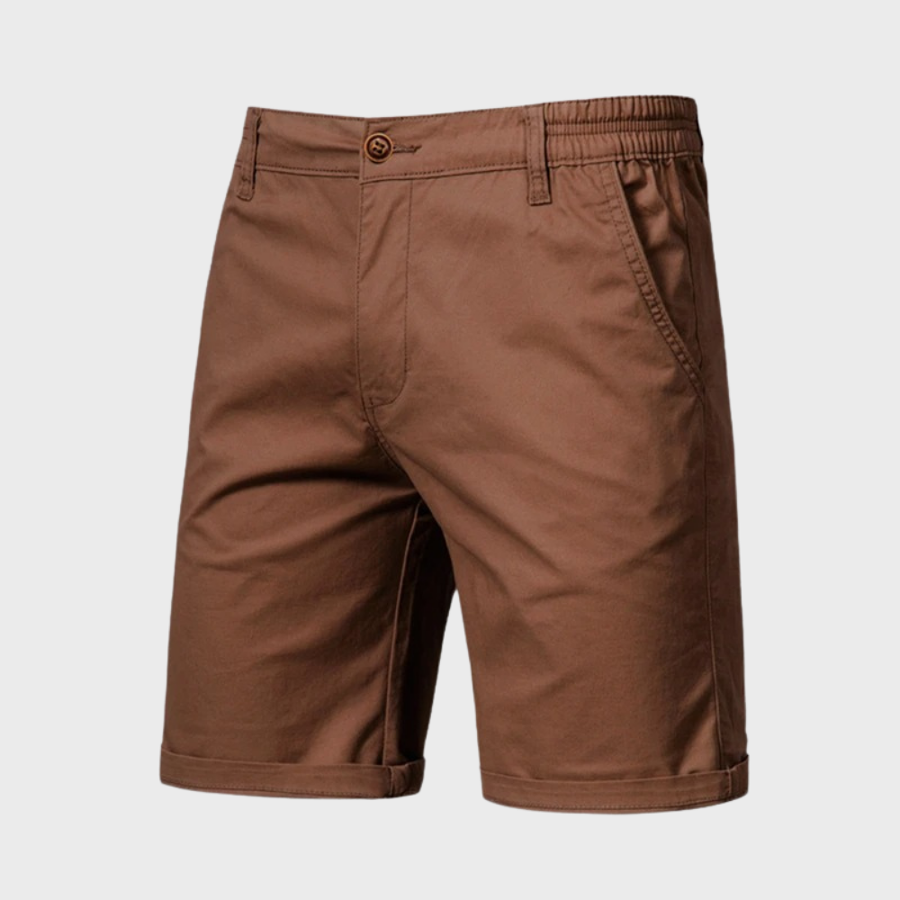 Casual men's cotton shorts – Luca-Brown-XS-Nora Luxe
