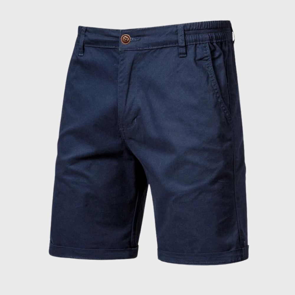 Casual men's cotton shorts – Luca-Dark blue-XS-Nora Luxe