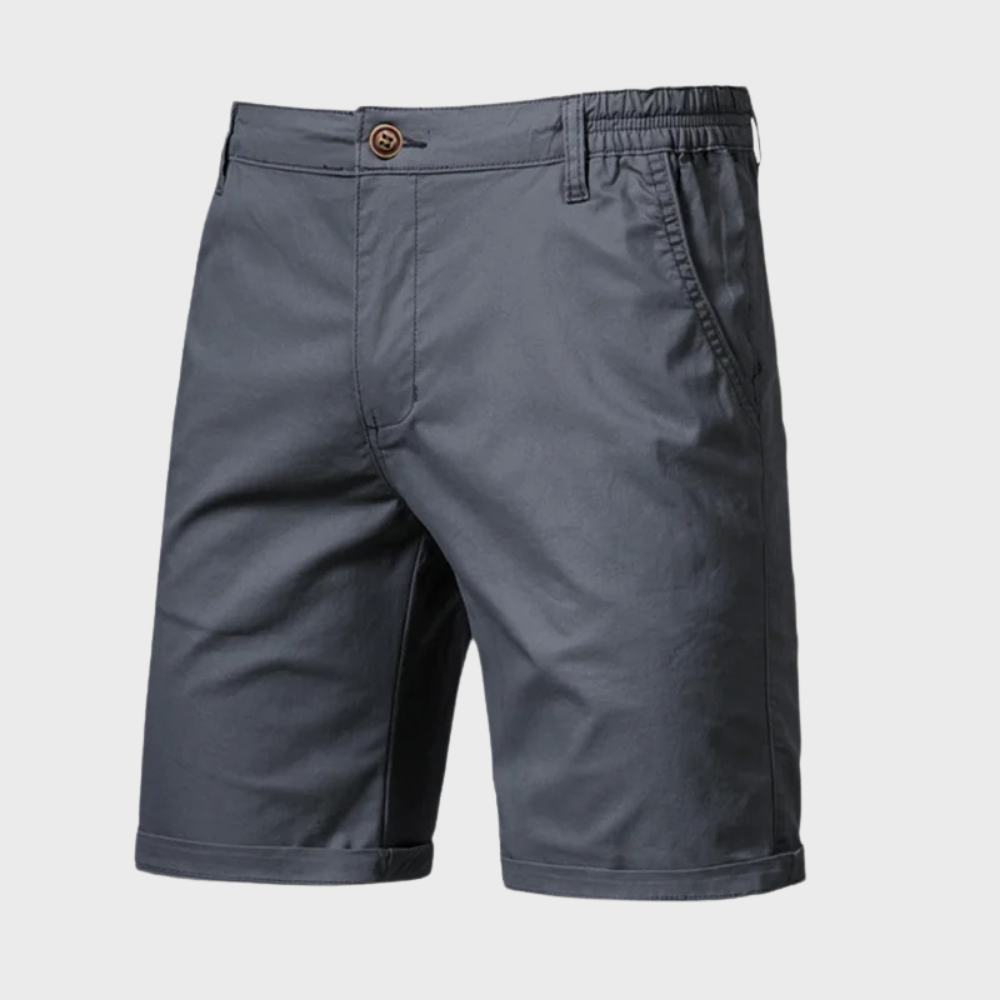 Casual men's cotton shorts – Luca-Gray-XS-Nora Luxe