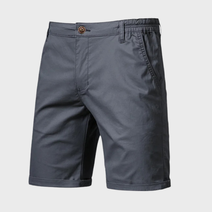 Casual men's cotton shorts – Luca-Gray-XS-Nora Luxe