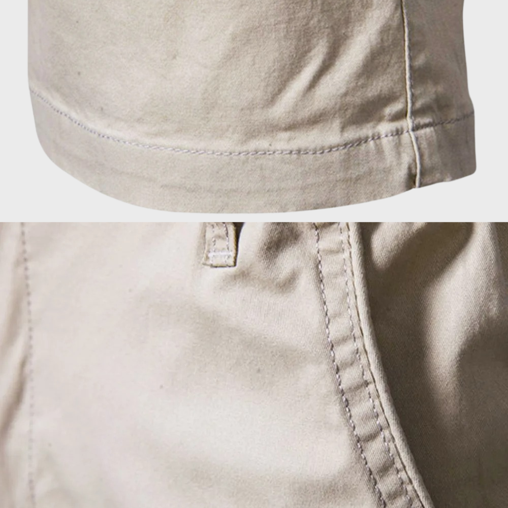 Casual men's cotton shorts – Luca-Green-XS-Nora Luxe