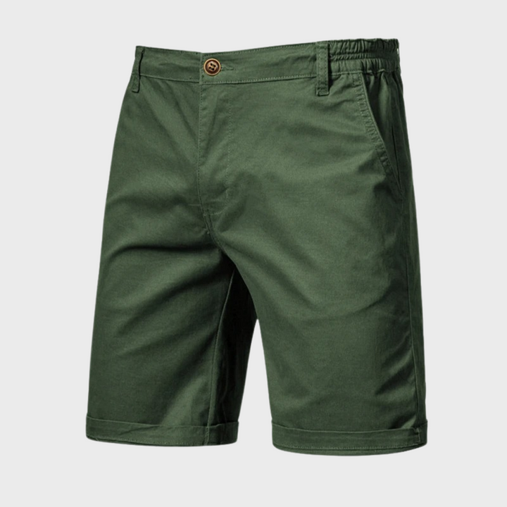 Casual men's cotton shorts – Luca-Green-XS-Nora Luxe