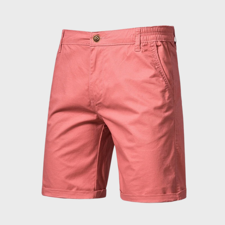 Casual men's cotton shorts – Luca-Pink-XS-Nora Luxe