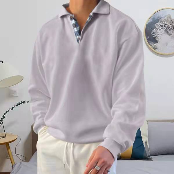 Casual Men's Polo Sweater - Oliver-Gray-S-Nora Luxe