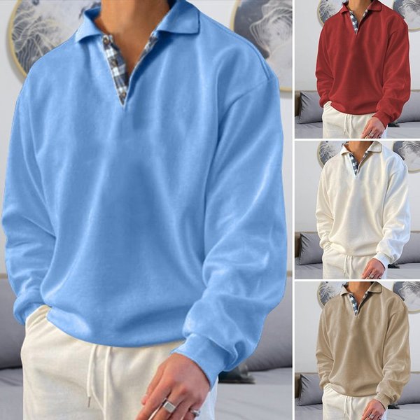 Casual Men's Polo Sweater - Oliver-White-S-Nora Luxe