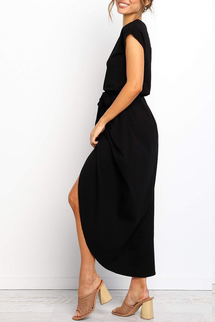 Casual midi dress - Isabella-Black-S-Nora Luxe