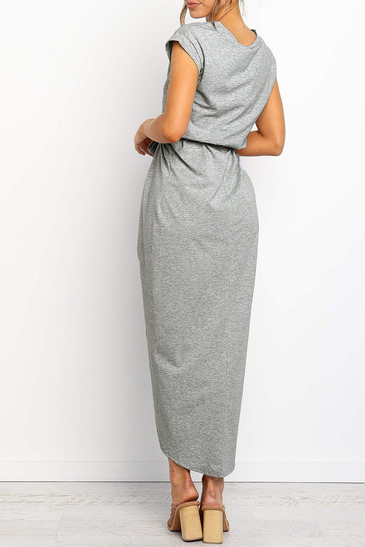 Casual midi dress - Isabella-Gray-S-Nora Luxe