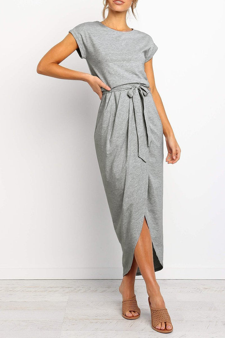 Casual midi dress - Isabella-Green-S-Nora Luxe