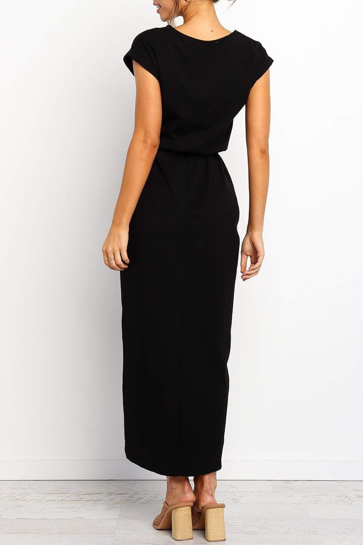 Casual midi dress - Isabella-Green-S-Nora Luxe