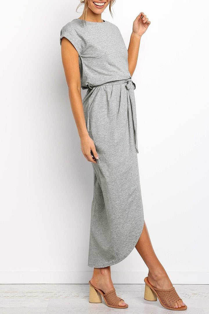 Casual midi dress - Isabella-Green-S-Nora Luxe
