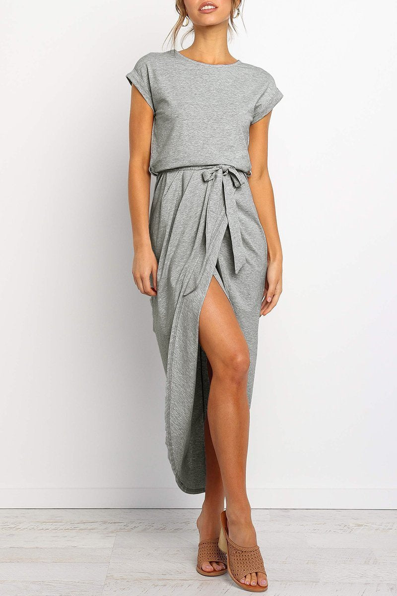 Casual midi dress - Isabella-Green-S-Nora Luxe