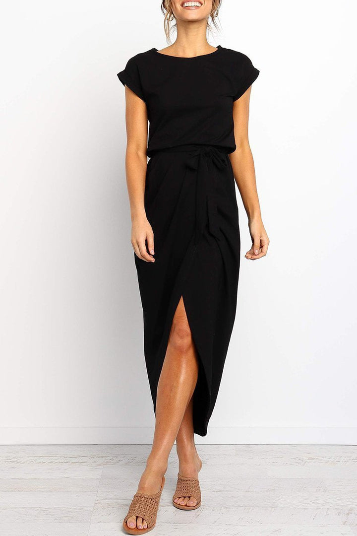 Casual midi dress - Isabella-Green-S-Nora Luxe